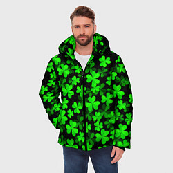 Куртка зимняя мужская Сlovers Fresh 3D Клевер, цвет: 3D-красный — фото 2