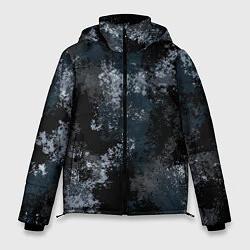Куртка зимняя мужская Камуфляж ночной Ниндзя, цвет: 3D-черный