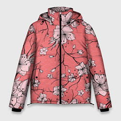 Куртка зимняя мужская Начало цветения, цвет: 3D-черный