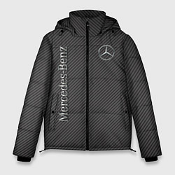 Куртка зимняя мужская Mercedes карбоновые полосы, цвет: 3D-красный