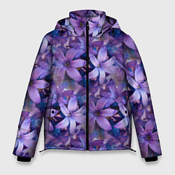 Куртка зимняя мужская Фиолетовая сирень, цвет: 3D-красный