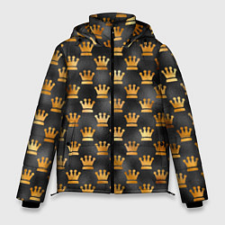 Куртка зимняя мужская Короны в золоте, цвет: 3D-светло-серый