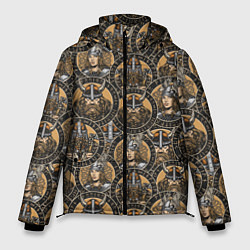 Куртка зимняя мужская Викинги Варяги, цвет: 3D-светло-серый