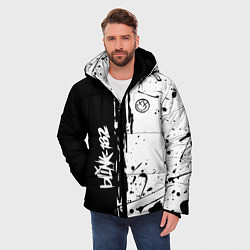 Куртка зимняя мужская Blink 182 БРЫЗГИ, цвет: 3D-красный — фото 2