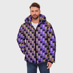 Куртка зимняя мужская Свидетель из Фрязино фиолетовый, цвет: 3D-светло-серый — фото 2