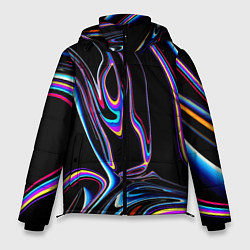 Куртка зимняя мужская Vanguard pattern Neon, цвет: 3D-черный