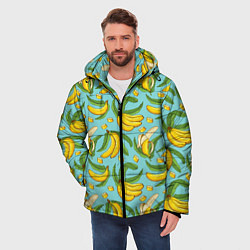 Куртка зимняя мужская Banana pattern Summer Fashion 2022, цвет: 3D-черный — фото 2