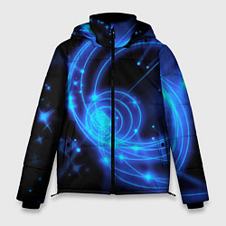 Куртка зимняя мужская Неоновый космос Neon space, цвет: 3D-черный