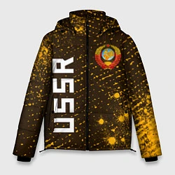 Куртка зимняя мужская USSR - ГЕРБ - Арт, цвет: 3D-черный