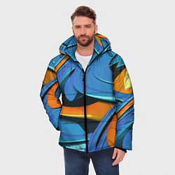 Куртка зимняя мужская Abstraction Fashion 2037, цвет: 3D-черный — фото 2