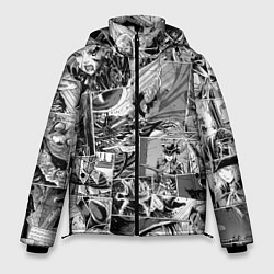 Куртка зимняя мужская Bloodborne comix, цвет: 3D-светло-серый