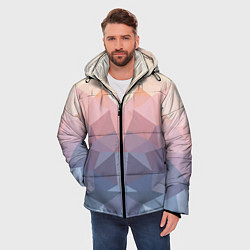 Куртка зимняя мужская Полигональная свежесть 2022, цвет: 3D-черный — фото 2
