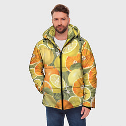 Куртка зимняя мужская Апельсины и Лимоны, цвет: 3D-светло-серый — фото 2