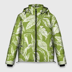 Куртка зимняя мужская Зелёные Тропики Лета, цвет: 3D-красный