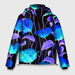 Куртка зимняя мужская Авангардный цветочный паттерн Fashion trend, цвет: 3D-светло-серый
