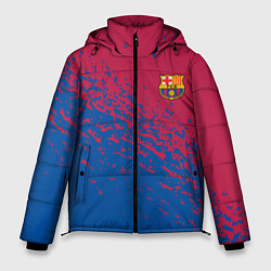 Куртка зимняя мужская Barcelona маленькое лого, цвет: 3D-черный