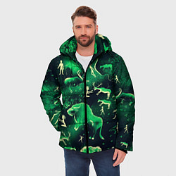 Куртка зимняя мужская Альтернативная Альтамира зеленая, цвет: 3D-черный — фото 2