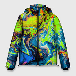 Куртка зимняя мужская The Poisonous Palette, цвет: 3D-черный