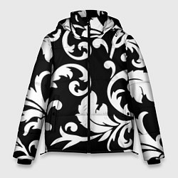 Куртка зимняя мужская Minimalist floral pattern, цвет: 3D-красный