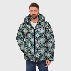Куртка зимняя мужская Калейдоскоп Geometry, цвет: 3D-красный — фото 2