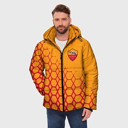 Куртка зимняя мужская Рома соты, цвет: 3D-светло-серый — фото 2