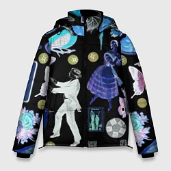 Куртка зимняя мужская Underground pattern Fashion 2077, цвет: 3D-черный