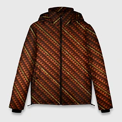 Куртка зимняя мужская Карбон и золото, цвет: 3D-черный