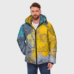 Куртка зимняя мужская Извержение Красок, цвет: 3D-светло-серый — фото 2