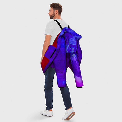 Мужская зимняя куртка Циклон Красок / 3D-Красный – фото 5
