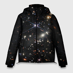 Куртка зимняя мужская Новое изображение ранней вселенной от Джеймса Уэбб, цвет: 3D-красный