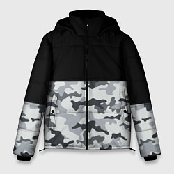 Куртка зимняя мужская Полукамуфляж Тёмно-Серый, цвет: 3D-черный