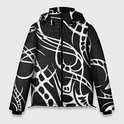 Куртка зимняя мужская Карбон с узорами, цвет: 3D-черный