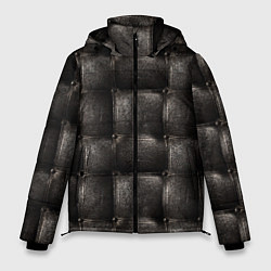Куртка зимняя мужская Стёганая кожа, цвет: 3D-красный