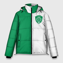 Куртка зимняя мужская ФК Ахмат бело-зеленая форма, цвет: 3D-светло-серый