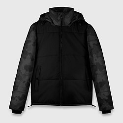 Мужская зимняя куртка Кроссфит униформа - черный камуфляж