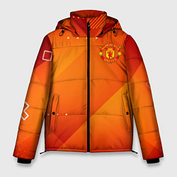 Куртка зимняя мужская Manchester united Абстракция спорт, цвет: 3D-черный