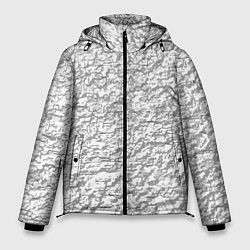 Куртка зимняя мужская Мятая блестящая поверхность, цвет: 3D-красный