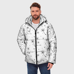 Куртка зимняя мужская Make a Wish паттерн, цвет: 3D-светло-серый — фото 2