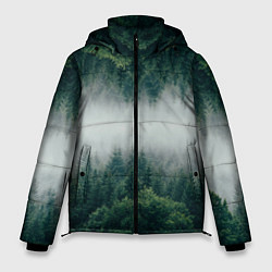 Куртка зимняя мужская ЗЕРКАЛЬНЫЙ ТУМАННЫЙ ЛЕС, цвет: 3D-светло-серый