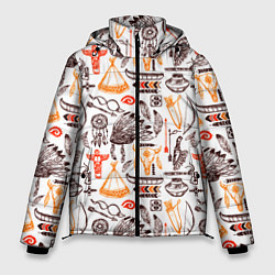 Куртка зимняя мужская Native American items, цвет: 3D-светло-серый