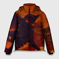 Куртка зимняя мужская Берсерк Гатс Прорыв Через Огнь, цвет: 3D-красный