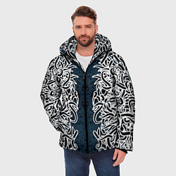 Куртка зимняя мужская Белый шум, цвет: 3D-черный — фото 2