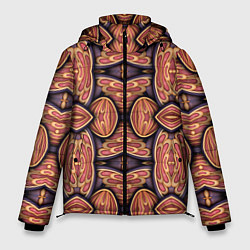 Куртка зимняя мужская Объемная абстракция, цвет: 3D-красный