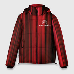 Куртка зимняя мужская Citroёn - абстракция, цвет: 3D-красный