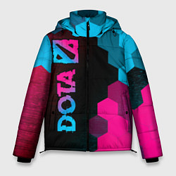 Куртка зимняя мужская Dota - neon gradient: по-вертикали, цвет: 3D-черный