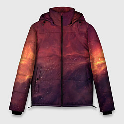 Куртка зимняя мужская Галактический пожар, цвет: 3D-красный
