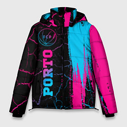 Куртка зимняя мужская Porto - neon gradient: по-вертикали, цвет: 3D-черный