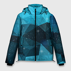 Мужская зимняя куртка Полигональный космос