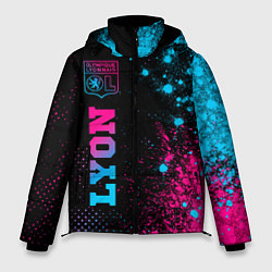 Куртка зимняя мужская Lyon - neon gradient: по-вертикали, цвет: 3D-черный