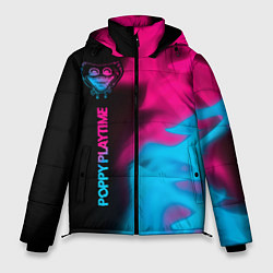 Куртка зимняя мужская Poppy Playtime - neon gradient: по-вертикали, цвет: 3D-черный